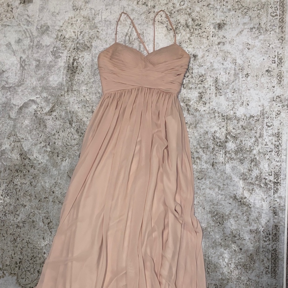 Light pink chiffon dress